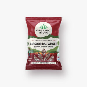 Organic India Masoor Dal Whole (With Skin) 500gm