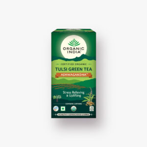 Organic India Tulsi Green Tea Ashwagandha 25 Tea Bags