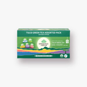 Organic India Tulsi Green Tea Assorted Pack 25 Tea Bags